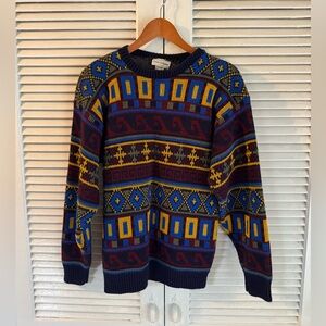 Men's Multicolor Patterned Sweater